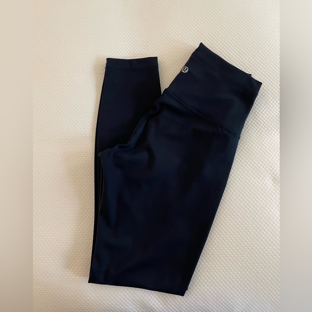 Lululemon Wunder Train High-Rise Tight, 25" Inseam, Navy, Size 6